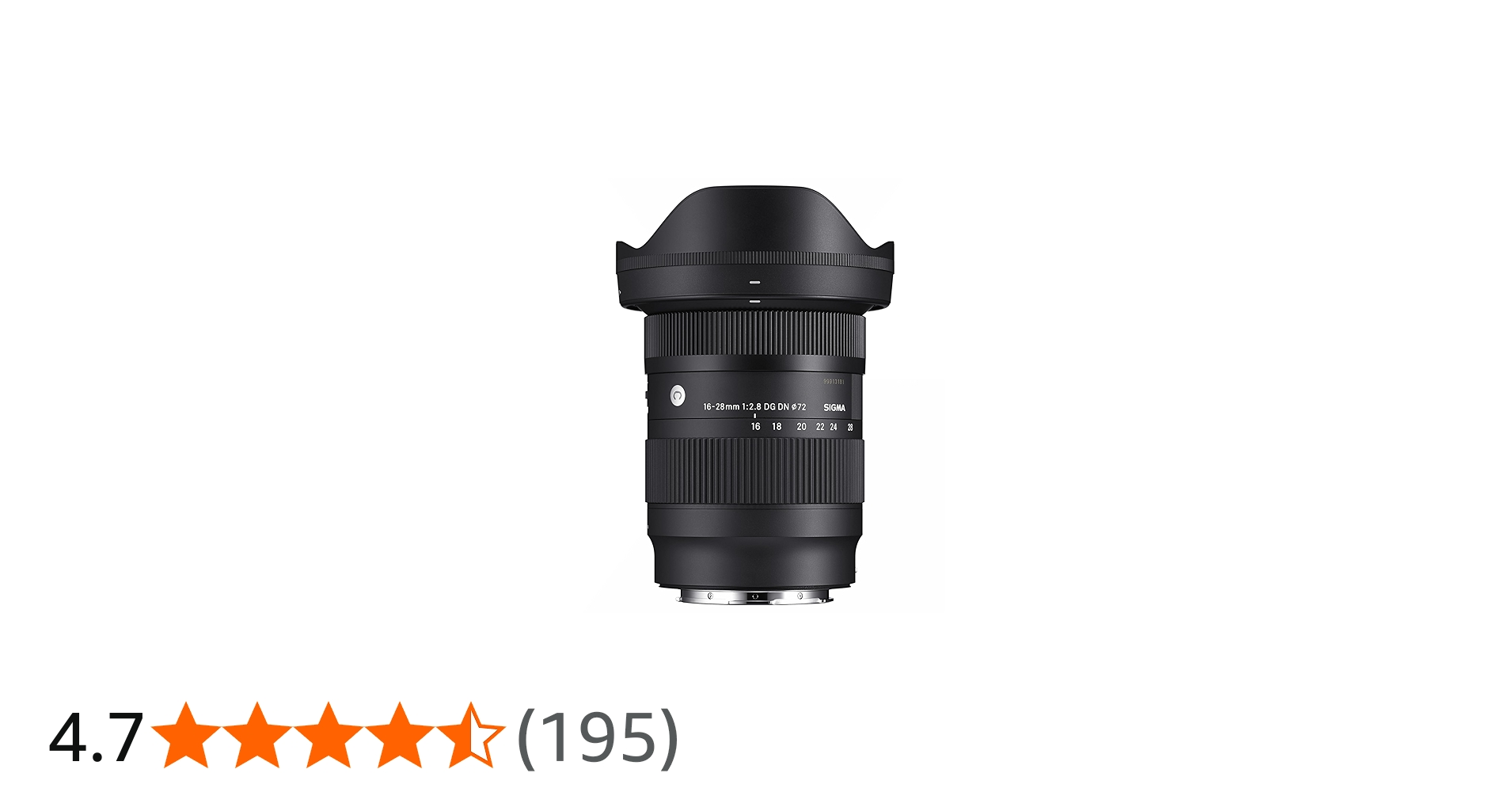 Amazon.co.jp: シグマ(Sigma) レンズ 16-28mm F2.8 DG DN Sony ソニー