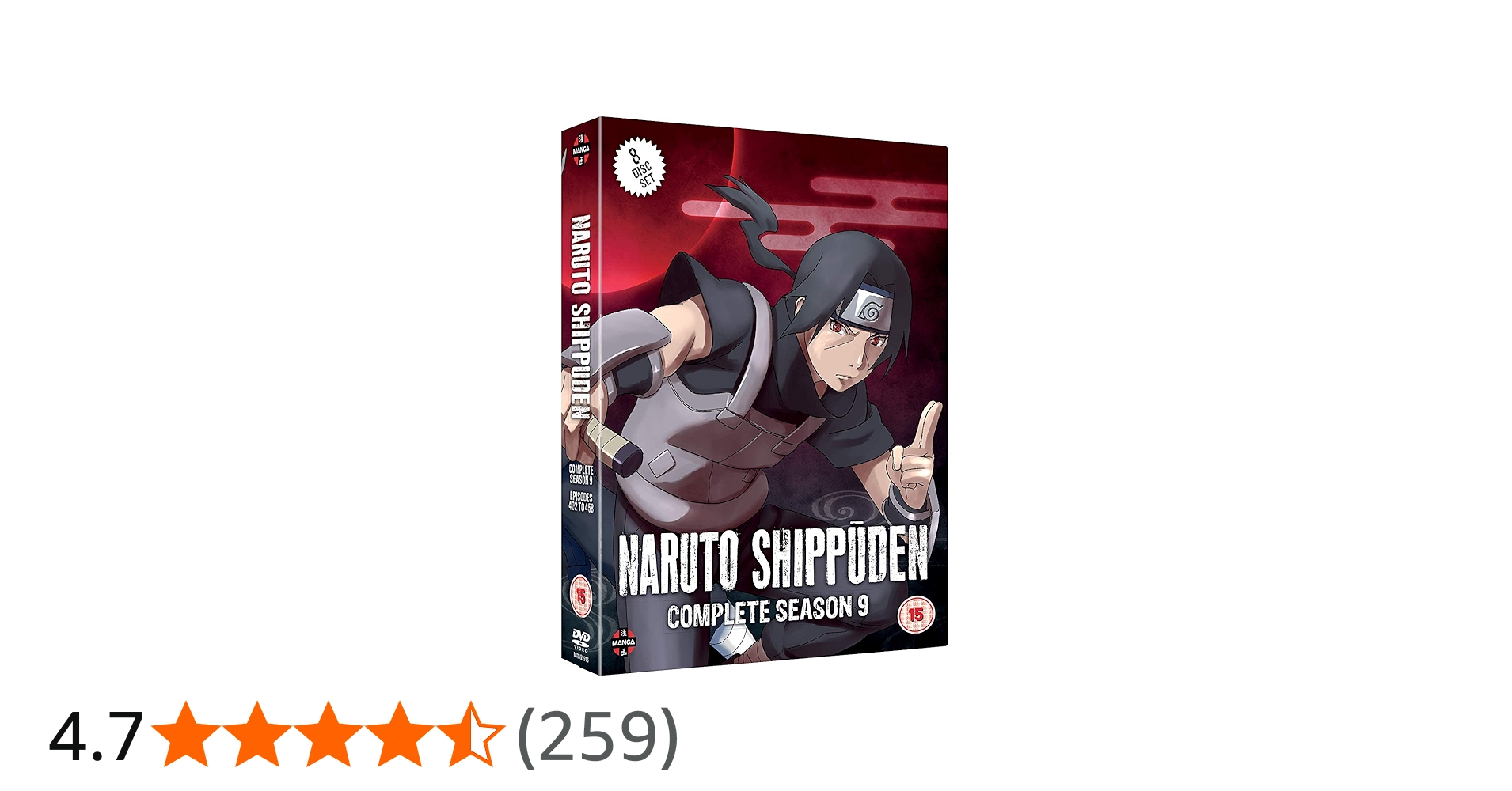 Amazon.co.jp: ナルト 疾風伝 コンプリート DVD-BOX9 (402-458話, 1425