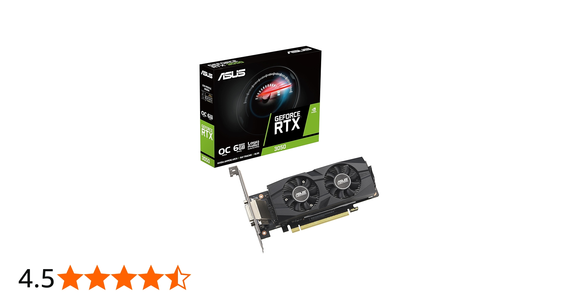 Amazon | ASUS GeForce RTX 3050 LP BRK OC Edition 6GB GDDR6