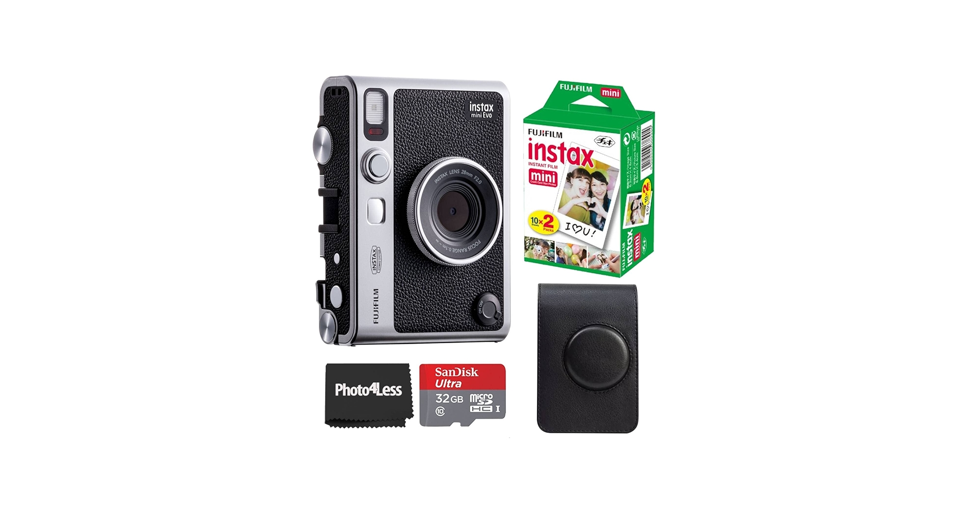 Amazon.com : Fujifilm Instax Mini EVO Hybrid Black Instant Camera