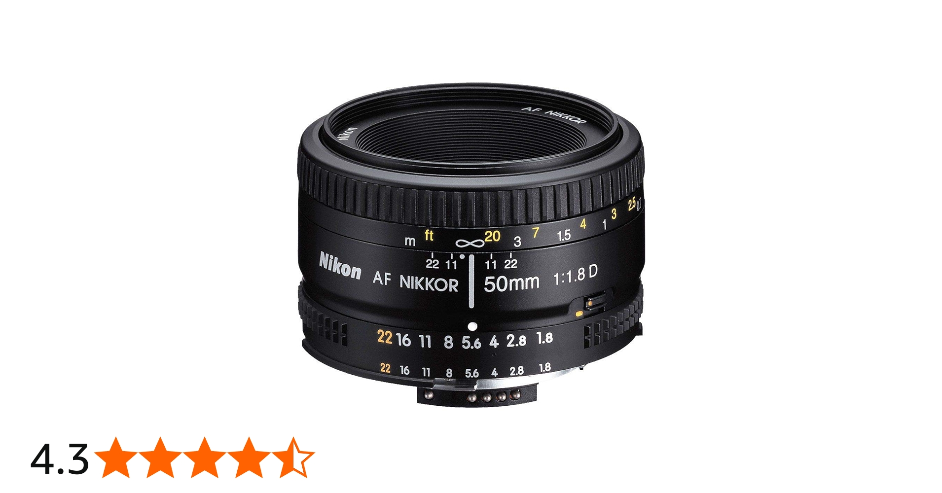 Amazon.co.jp: Nikon 単焦点レンズ Ai AF Nikkor 50mm F1.8D フル