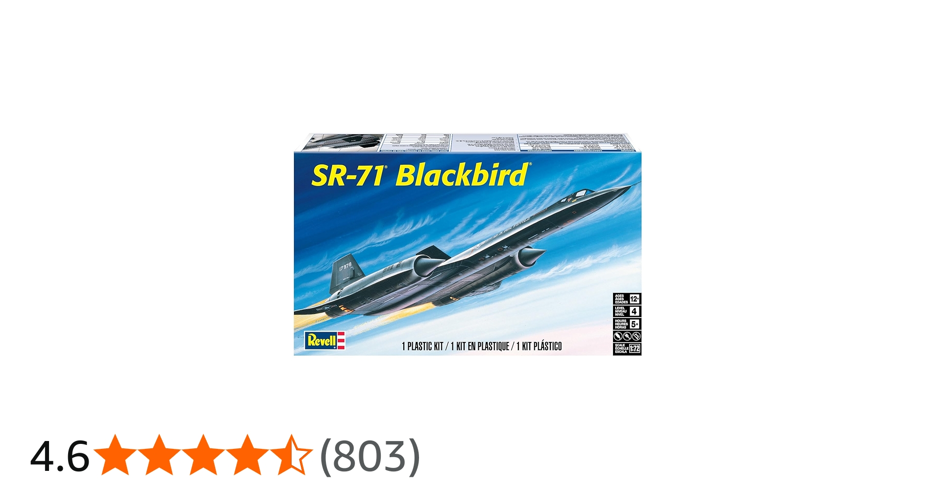 Amazon | アメリカレベル 1/72 SR-71 ブラックバード プラモデル