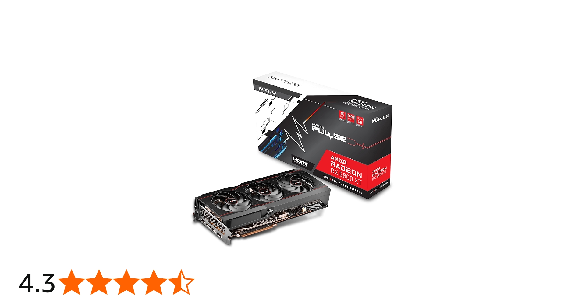 Amazon | Sapphire PULSE Radeon RX 6800 XT 16GB グラフィックス