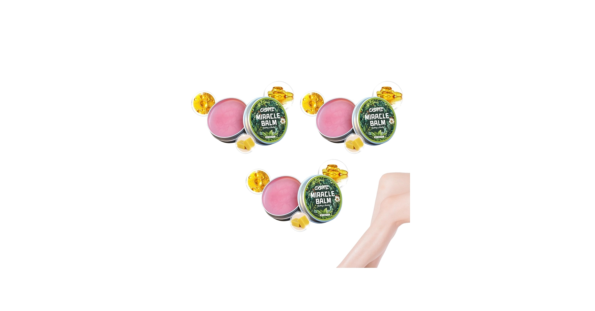 Amazon.com : CXDFTL Miracle Balm, 3 Pack, Natural Ingredients