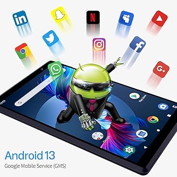 PRITOM Tablet Android 13 Tablet Android de 8 Polegadas, 2 Gb Ram