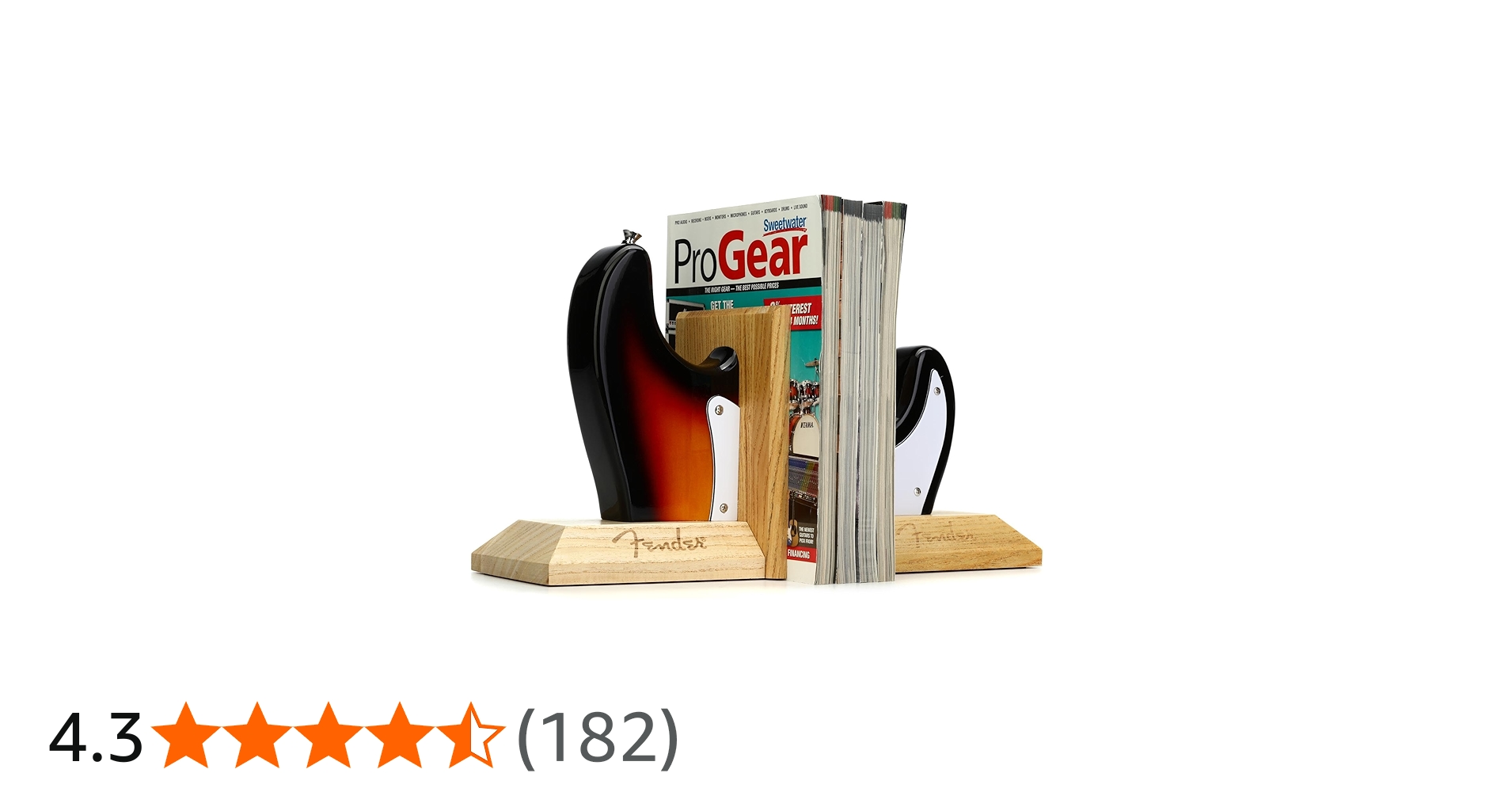 Amazon.co.jp: Fender ライフスタイル Strat™ Body Bookends, Sunburst