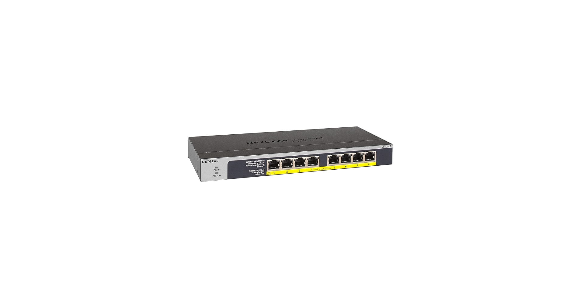 Amazon.com: NETGEAR 8-Port Gigabit Ethernet Unmanaged PoE Switch