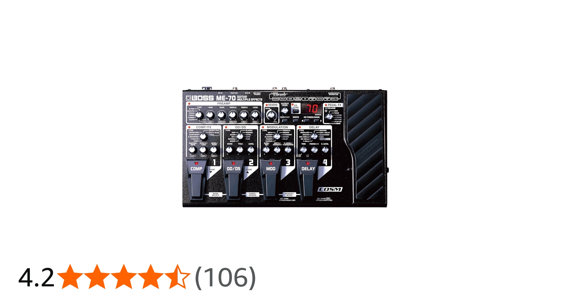 Amazon | BOSS ME-70 | エフェクター・プロセッサー | 楽器・音響機器