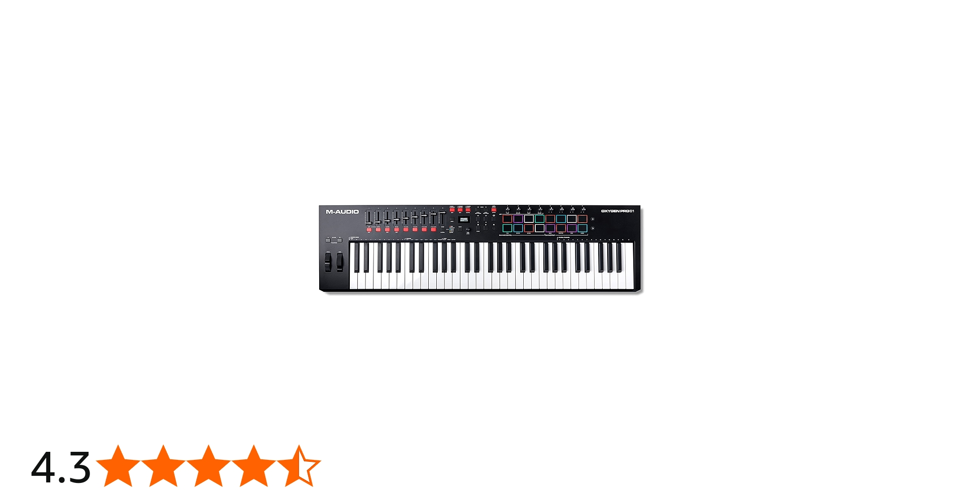 Amazon.co.jp: M-Audio USB MIDIキーボードコントローラー 61鍵