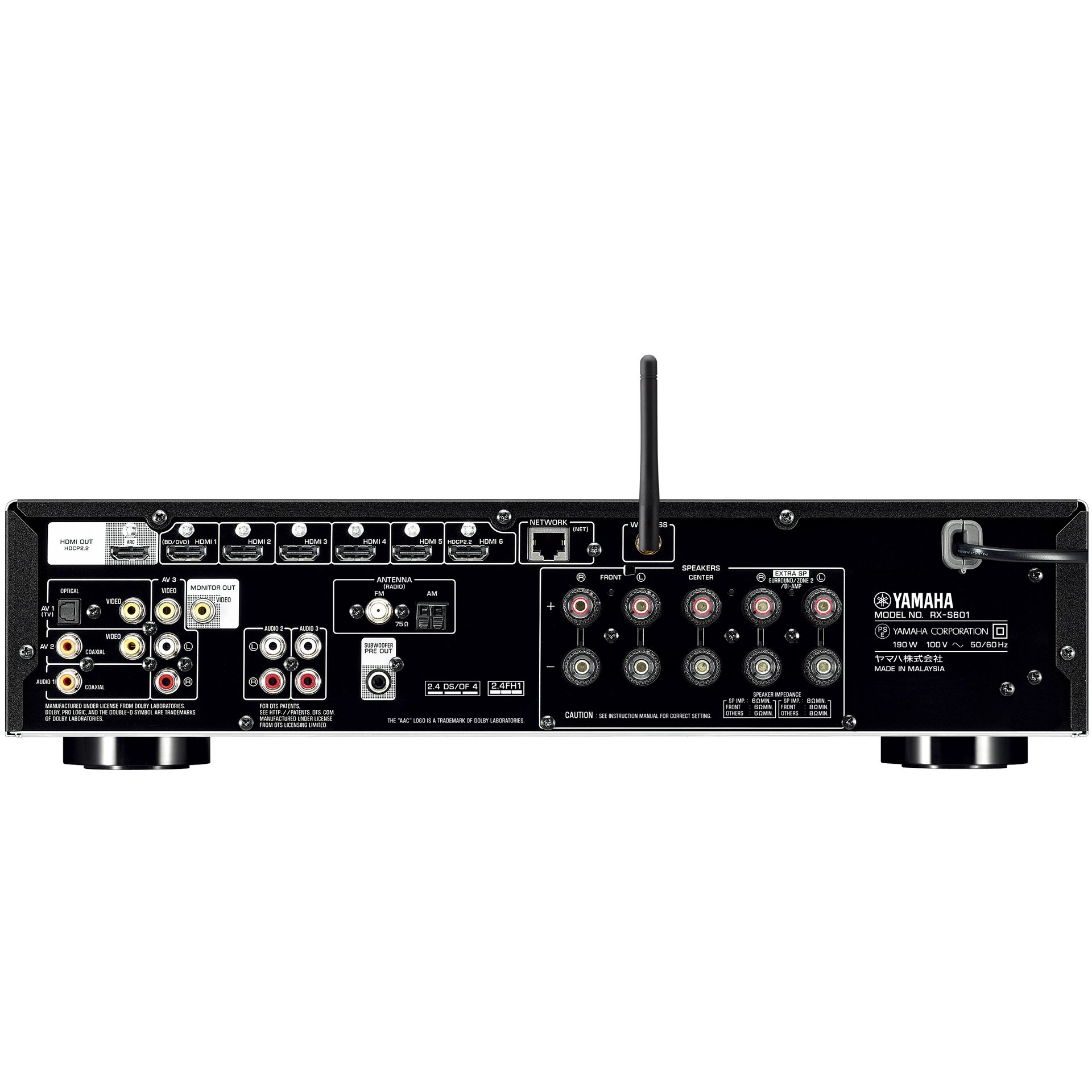 Amazon.co.jp: ヤマハ AVレシーバー RX-S601 5.1ch 4K Bluetooth Wi-Fi