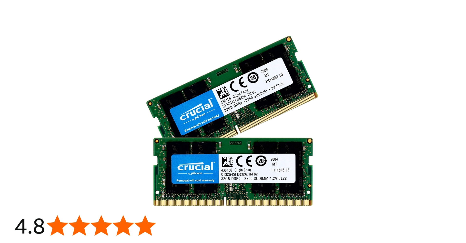 Amazon.co.jp: Crucial ノートPC用 メモリ PC4-25600(DDR4-3200) 64GB
