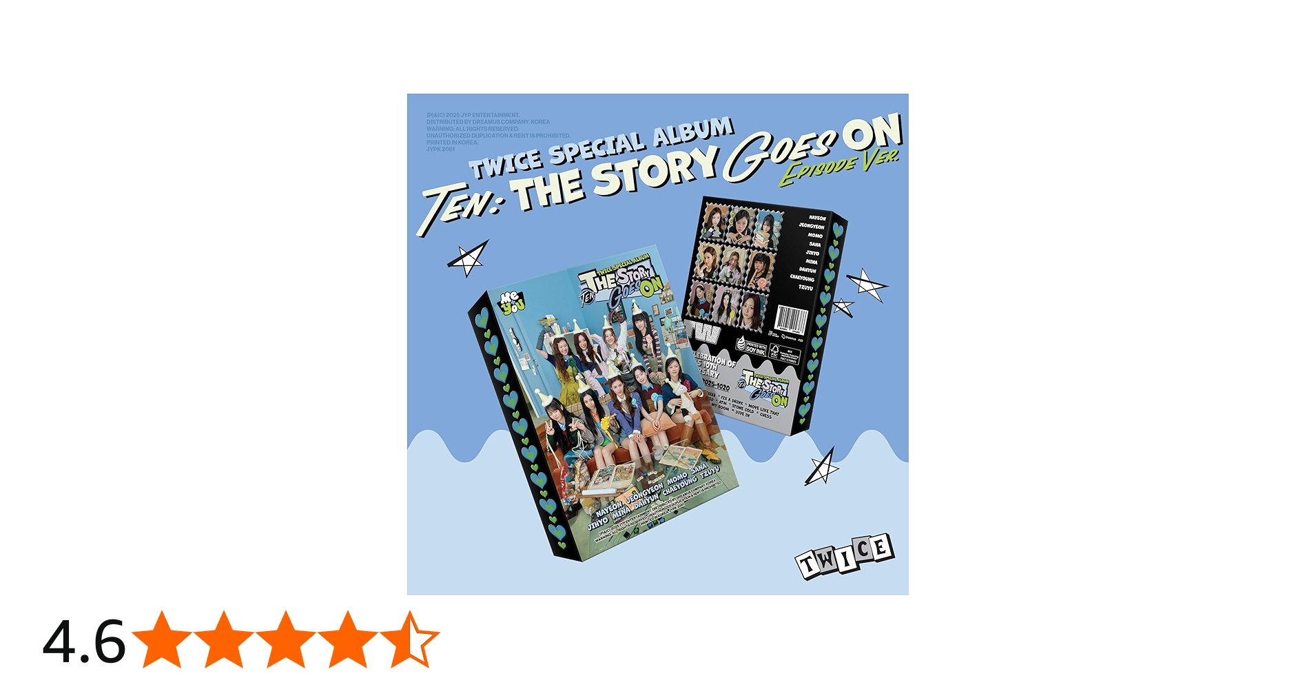 Amazon.co.jp: TWICE [TEN: The Story Goes On] (EPISODE Ver.)（韓国