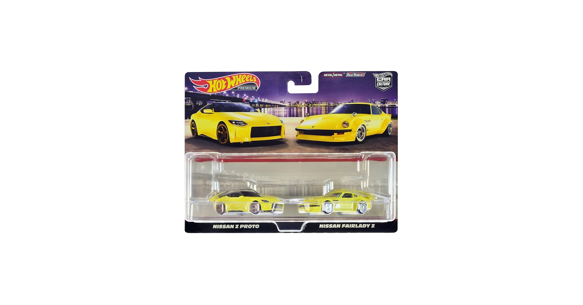 Amazon.com: Hot Wheels Premium Car Culture 2-Pack Nissan Z Proto