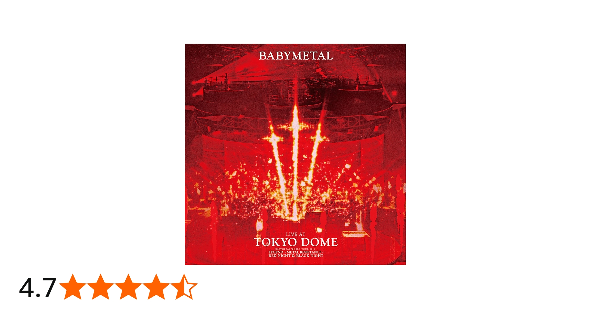 Amazon.co.jp: LIVE AT TOKYO DOME (初回限定盤)[Blu-ray] : BABYMETAL