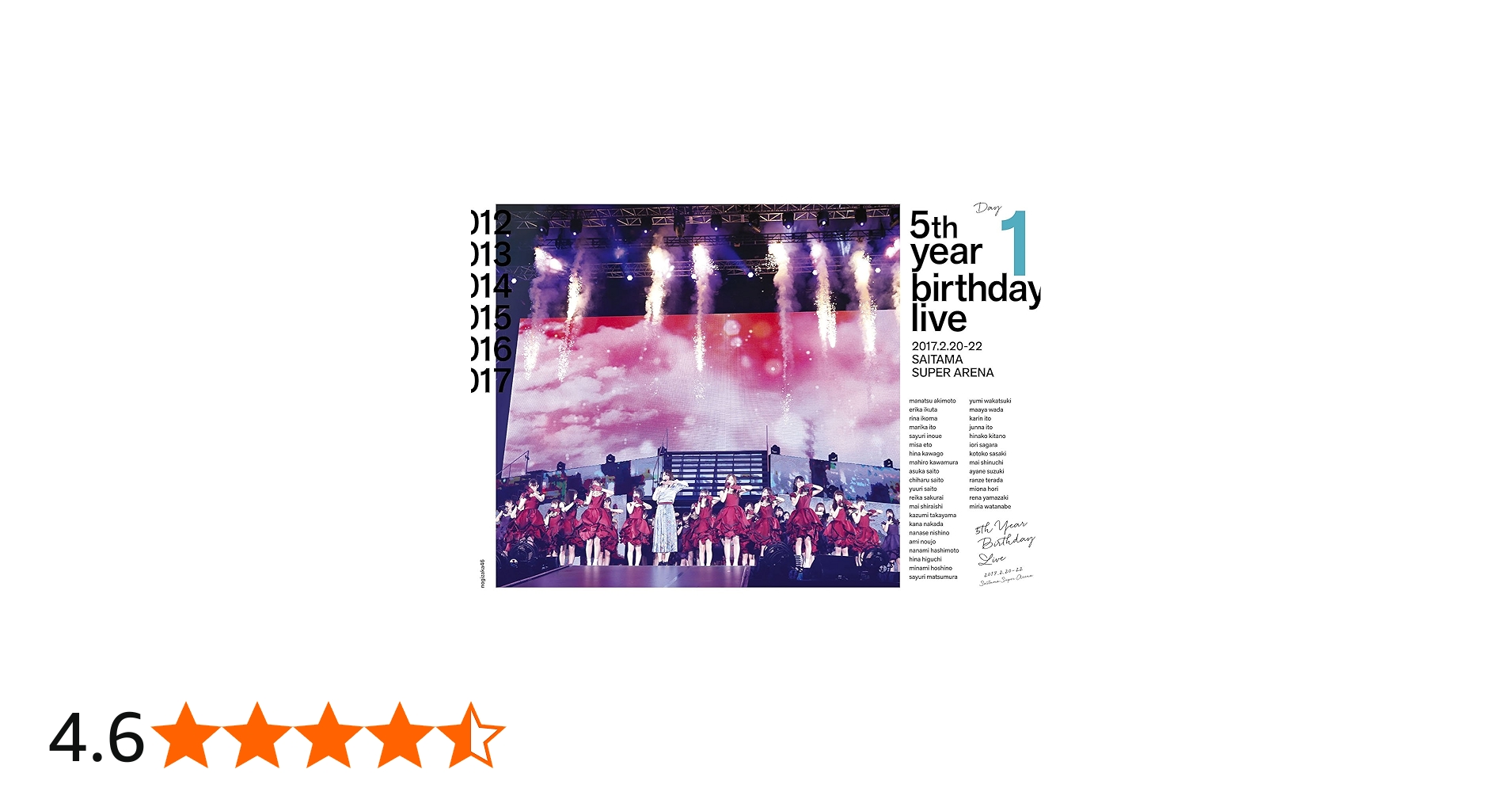 Amazon.co.jp: 5th YEAR BIRTHDAY LIVE 2017.2.20-22 SAITAMA SUPER