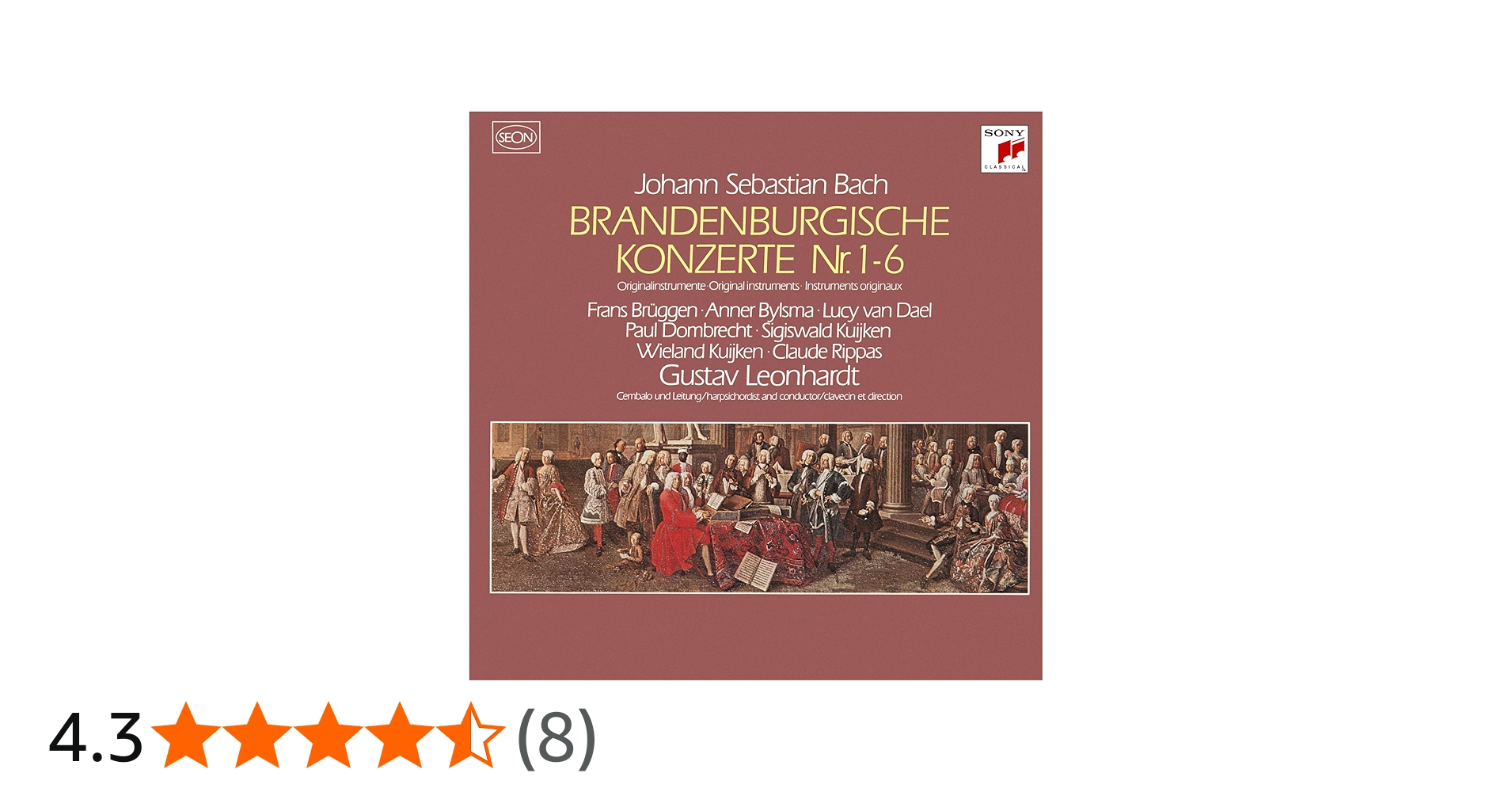 Amazon | バッハ:ブランデンブルク協奏曲(全曲) | グスタフ