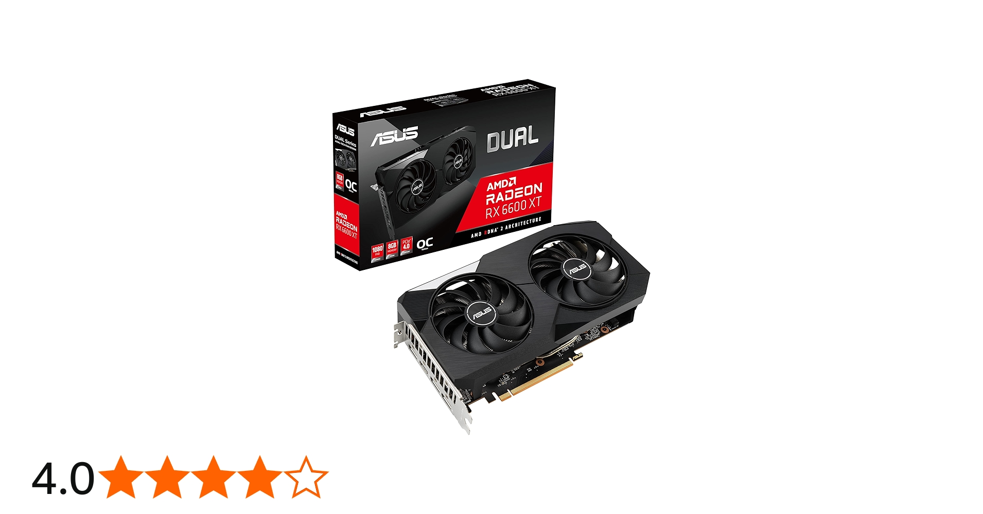 Amazon | ASUS Dual Radeon RX 6600 XT 搭載ビデオカード OC Edition