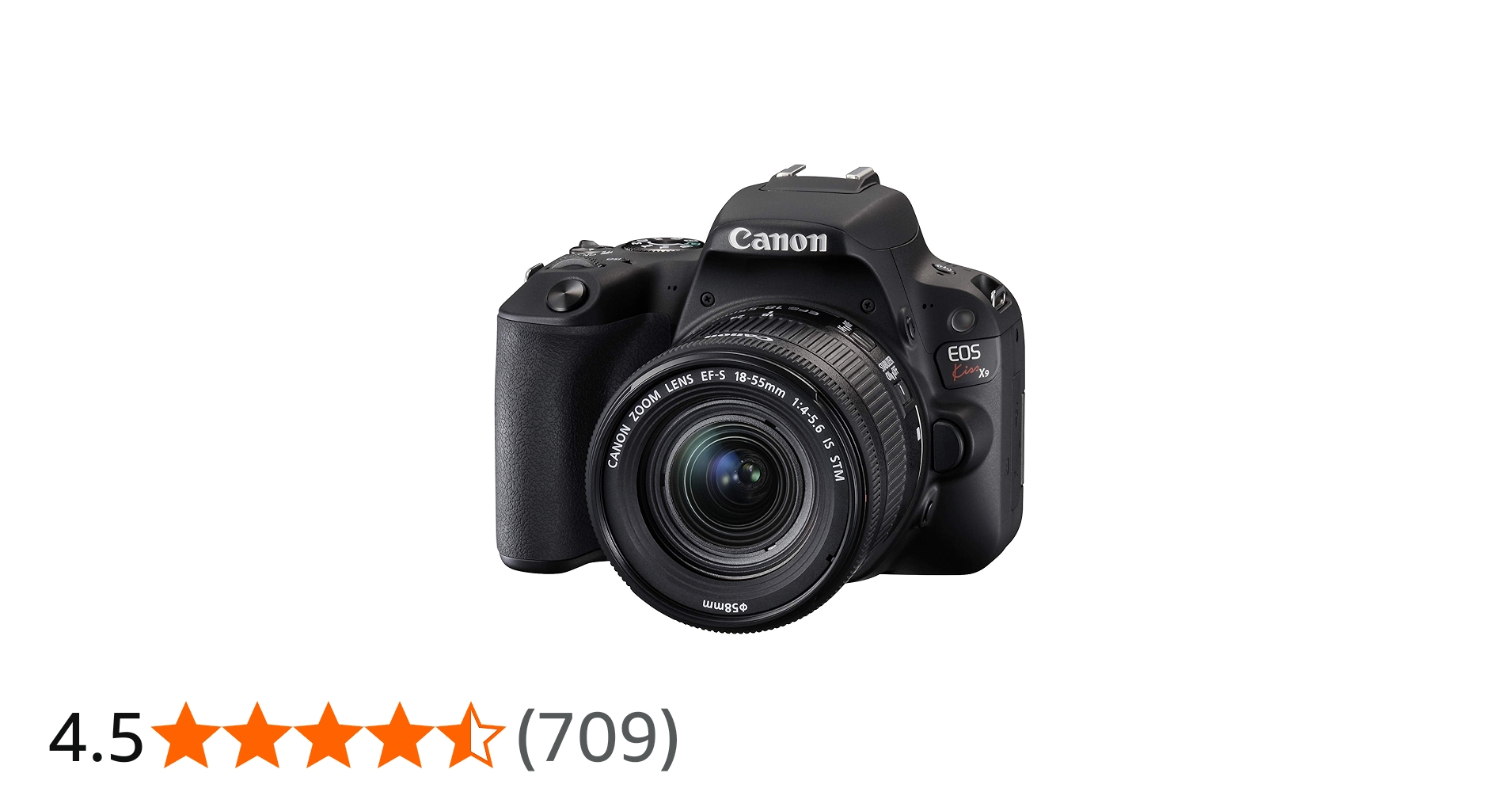 Amazon.co.jp: Canon Digital SLR Camera EOS Kiss X9 Black Lens Kit