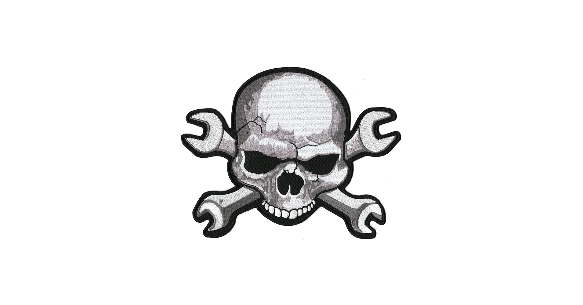 Amazon.com: Skull & Wrench Crossbones Patch 11