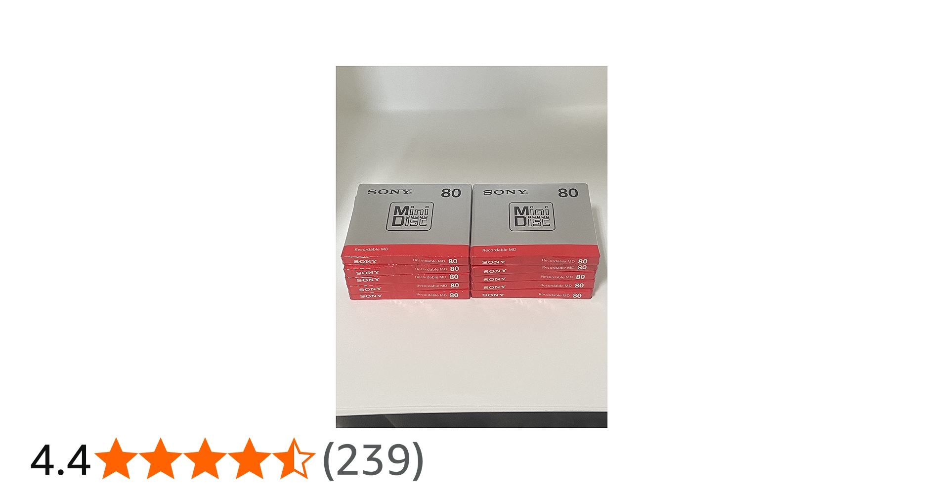 Amazon | SONY 録音用ミニディスク MD 80分 10枚セット MDW80T | Sony