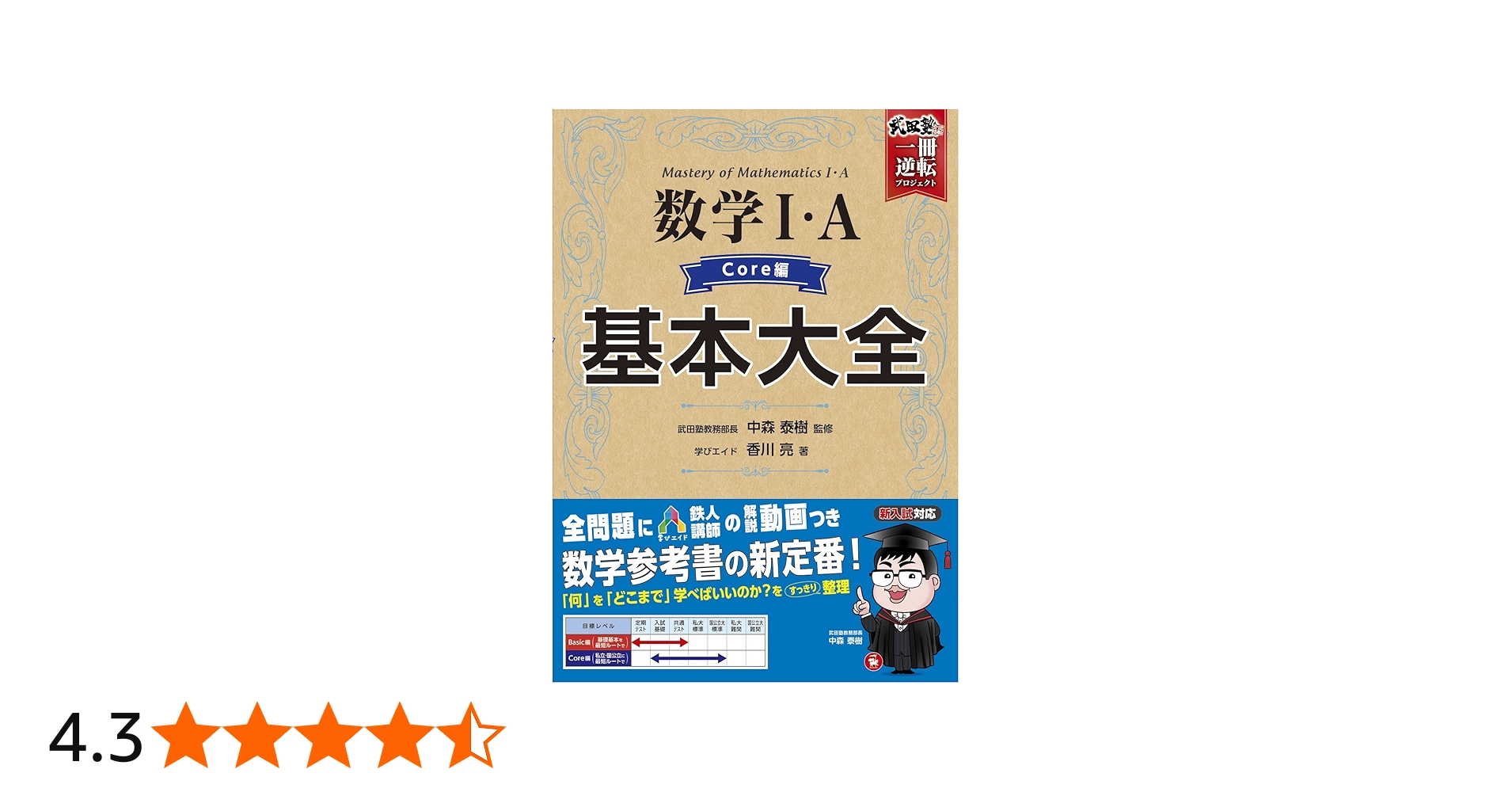 Amazon.co.jp: 動画で学べる! 高校 基本大全 数学I・A Core編~新課程版