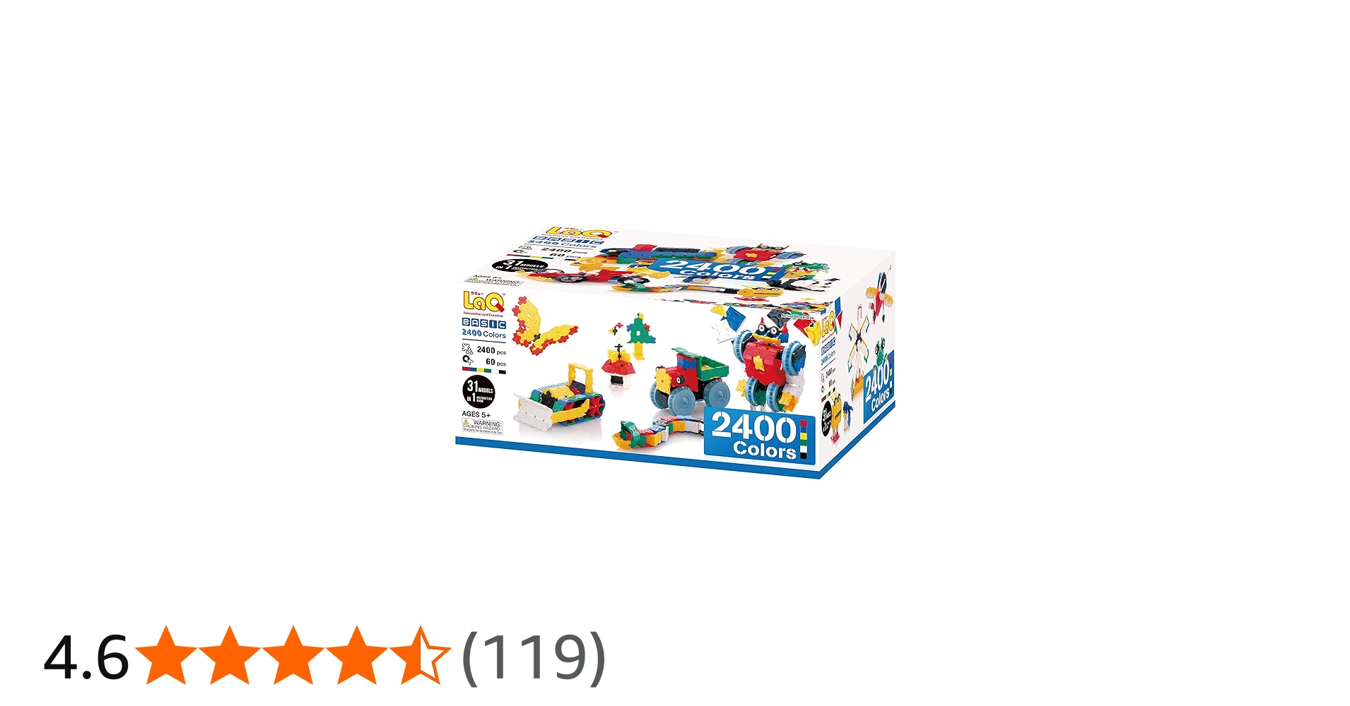 Amazon.co.jp: ラキュー (LaQ) ベーシック(Basic) 2400カラーズ : おもちゃ