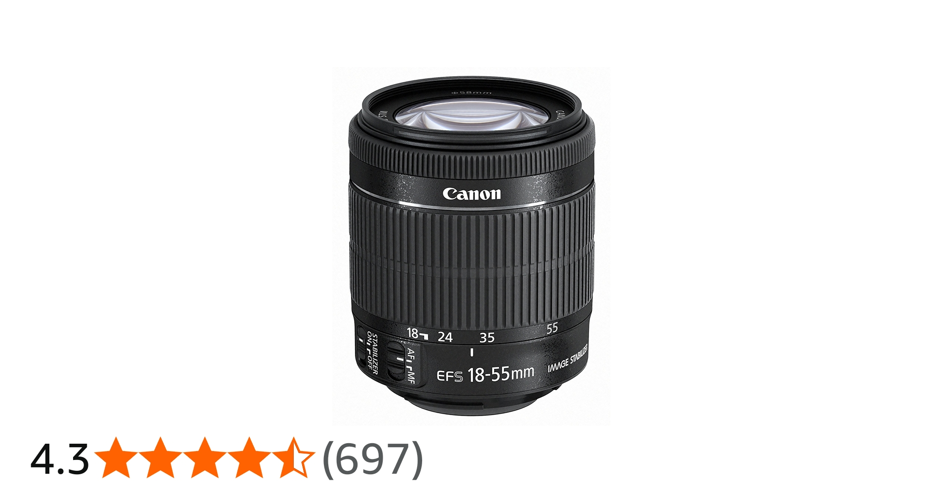 Amazon.co.jp: Canon 標準ズームレンズ EF-S18-55mm F3.5-5.6 IS STM