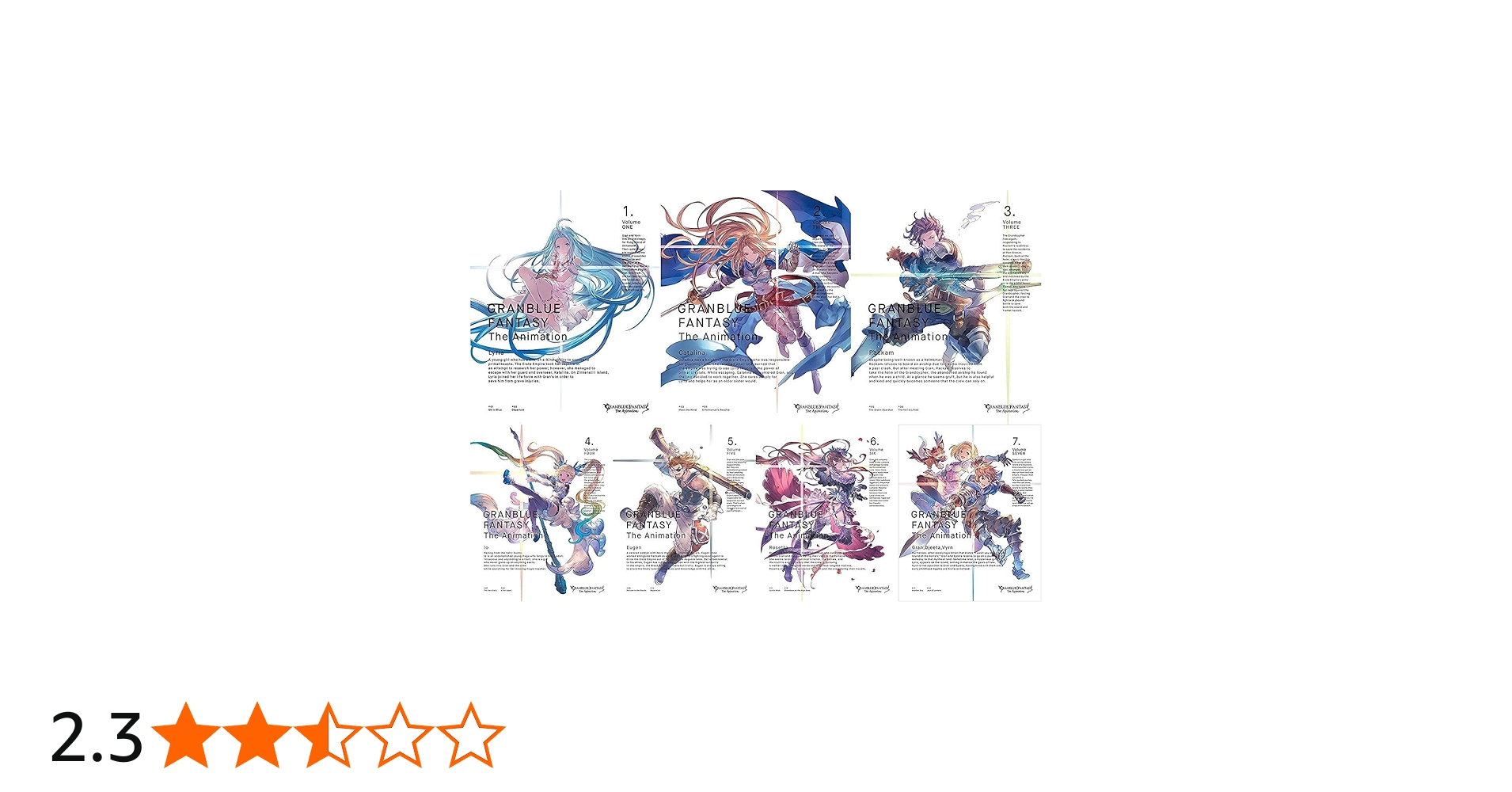 Amazon.co.jp: GRANBLUE FANTASY The Animation [ブルーレイ全巻セット