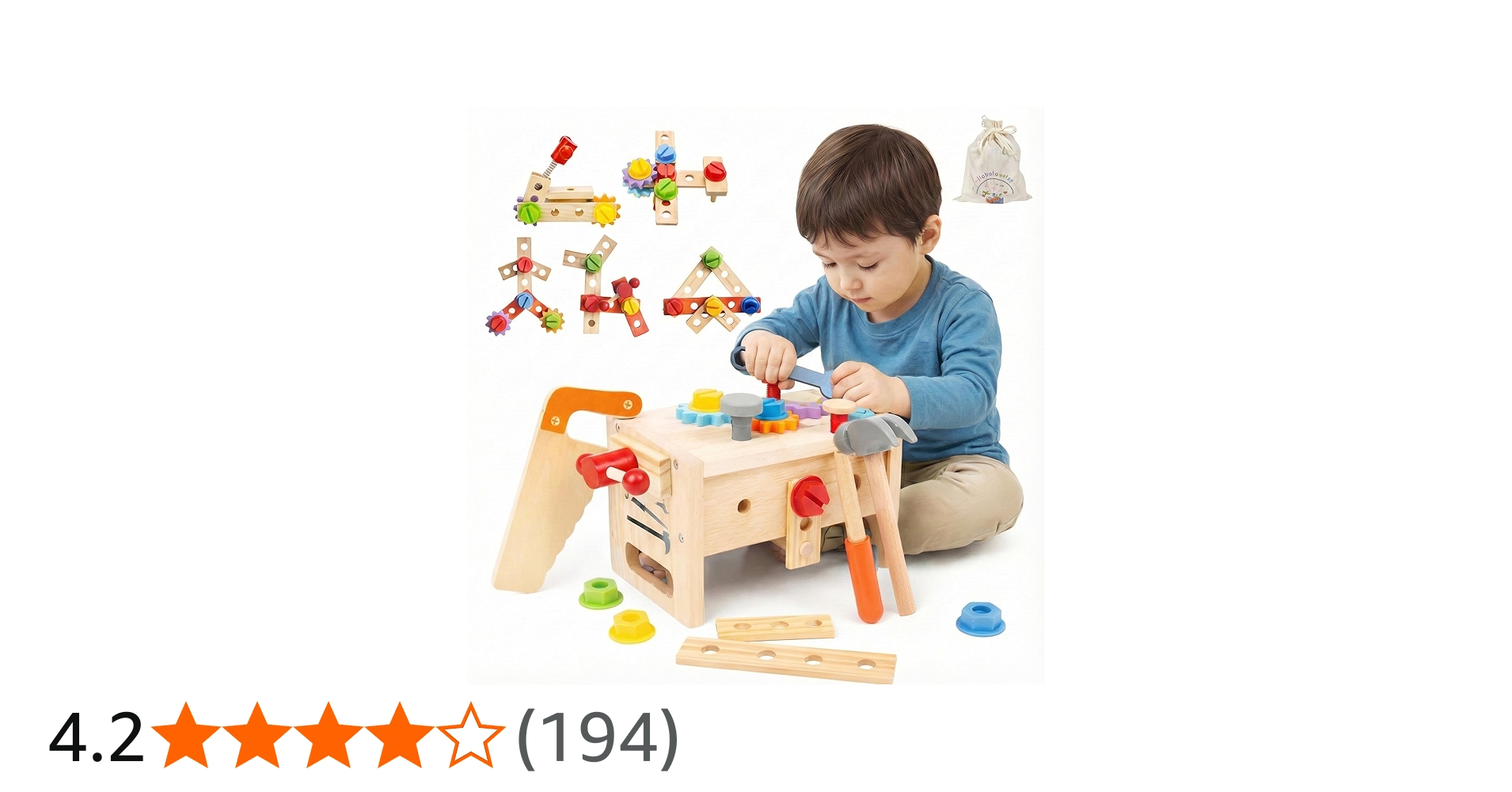 Amazon | 【木製】大工さんキット モンテッソーリ 工具セット【知育の