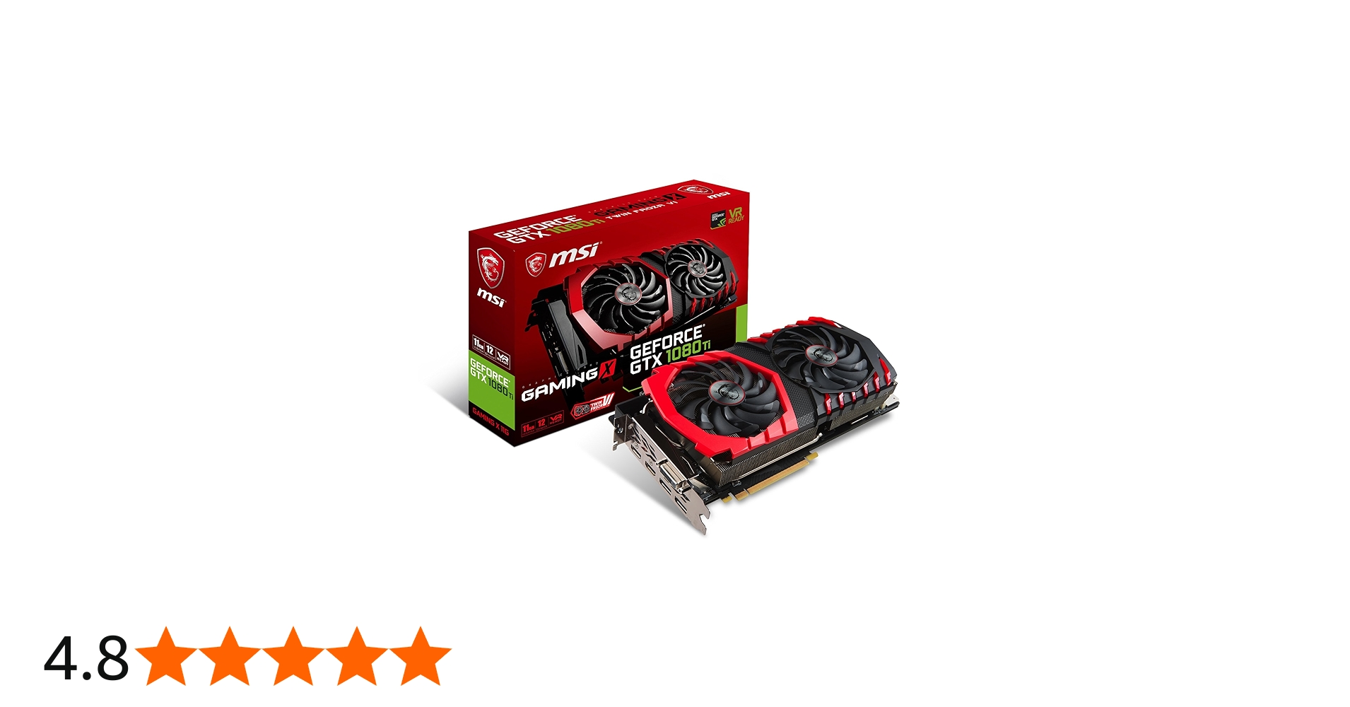 Amazon.co.jp: MSI GeForce VD6302 GTX 1080 Ti GAMING X 11G Graphics