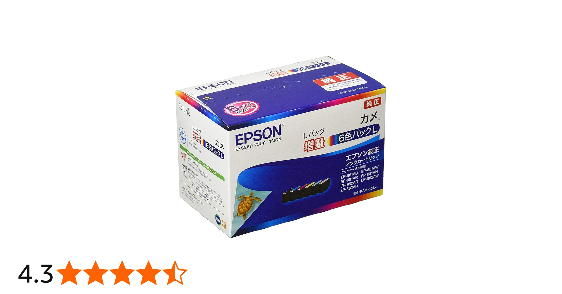 Amazon.co.jp: エプソン 純正 インクカートリッジ カメ KAM-6CL-L 6色
