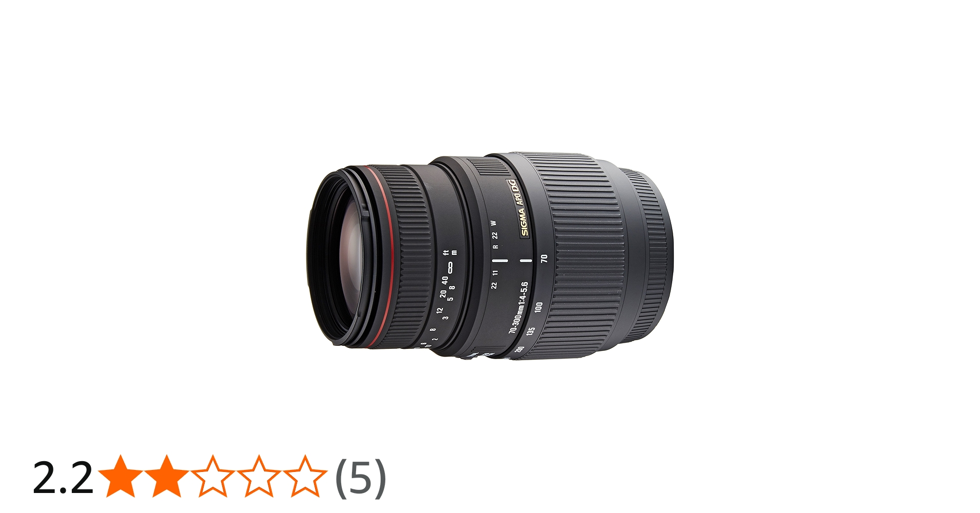 Sigma 70-300mm f/4-5.6 DG APO Macro Telephoto Zoom Lens for