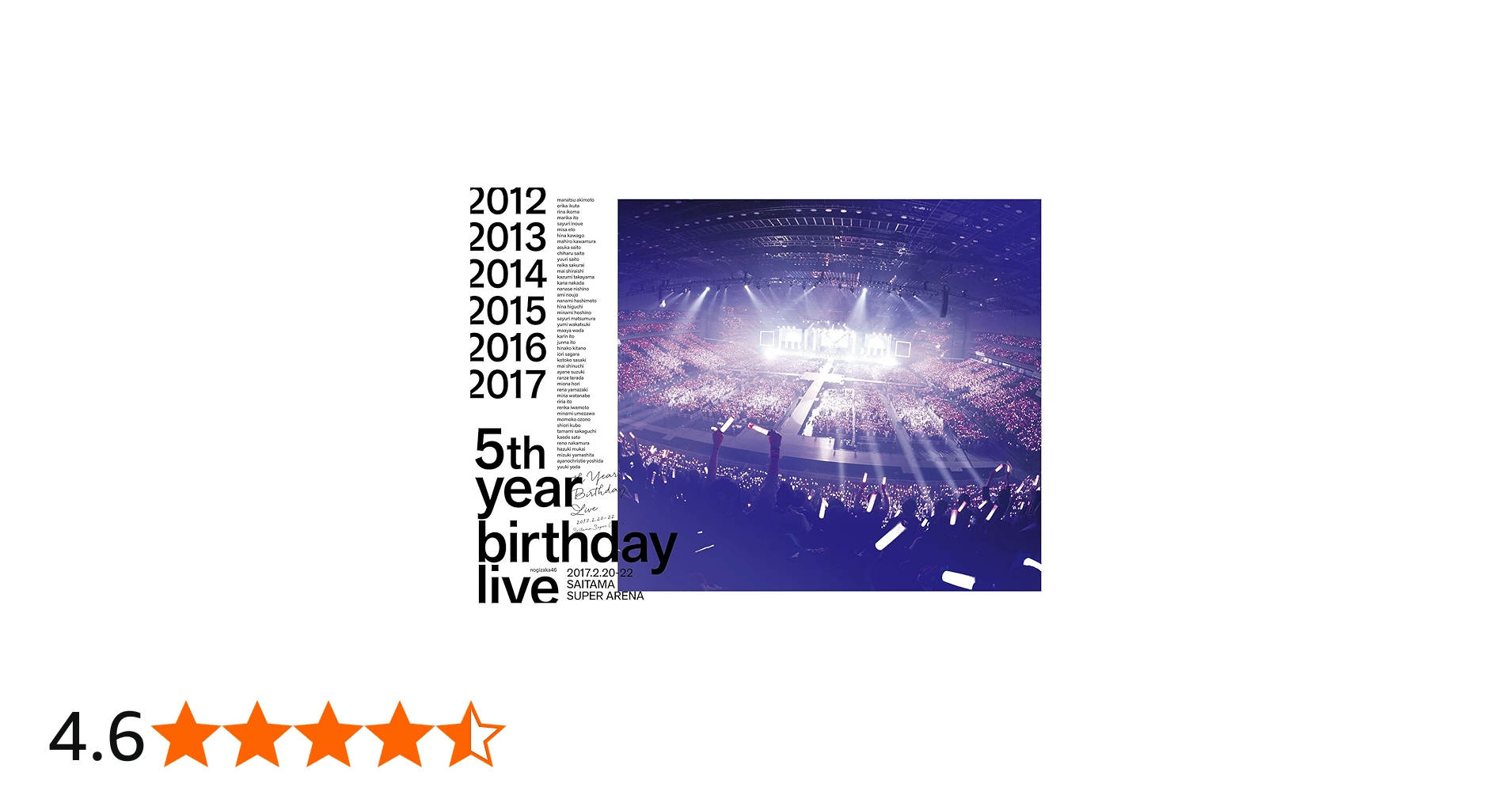 Amazon.co.jp: 5th YEAR BIRTHDAY LIVE 2017.2.20-22 SAITAMA SUPER