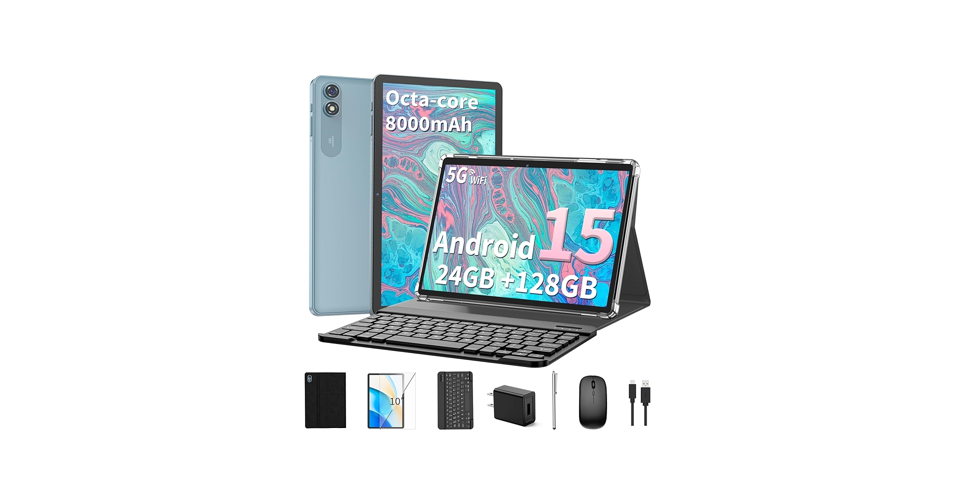 Amazon.co.jp: Relndoo 2025 Android 15 タブレット キーボード付き