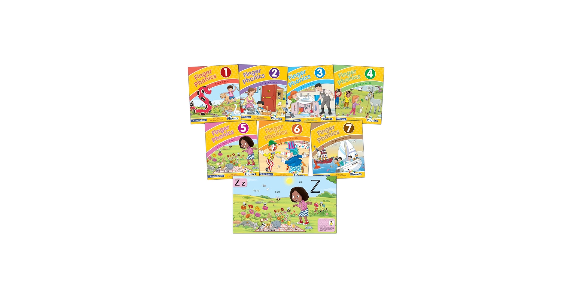Finger Phonics Books: In Print Letters (1-7): Lloyd, Sue, Wernham