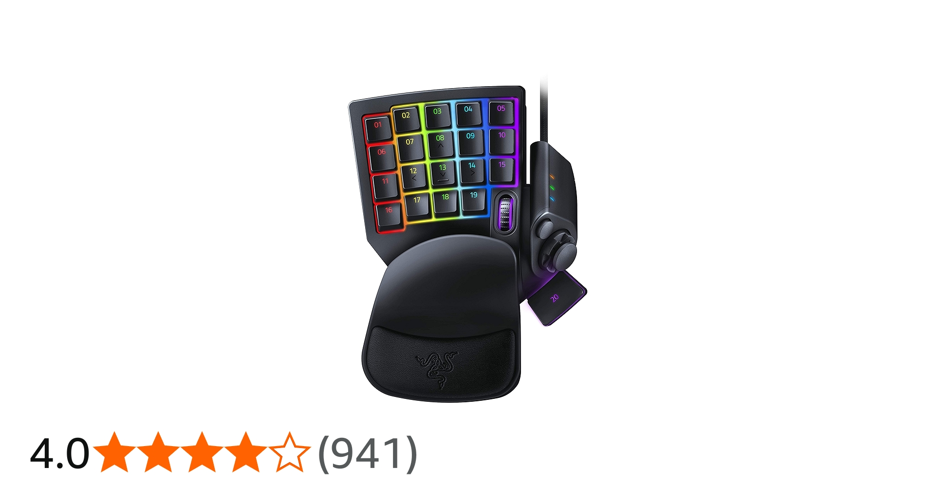 Amazon.co.jp: Razer Tartarus Pro 左手キーパッド 20個のアナログ動作