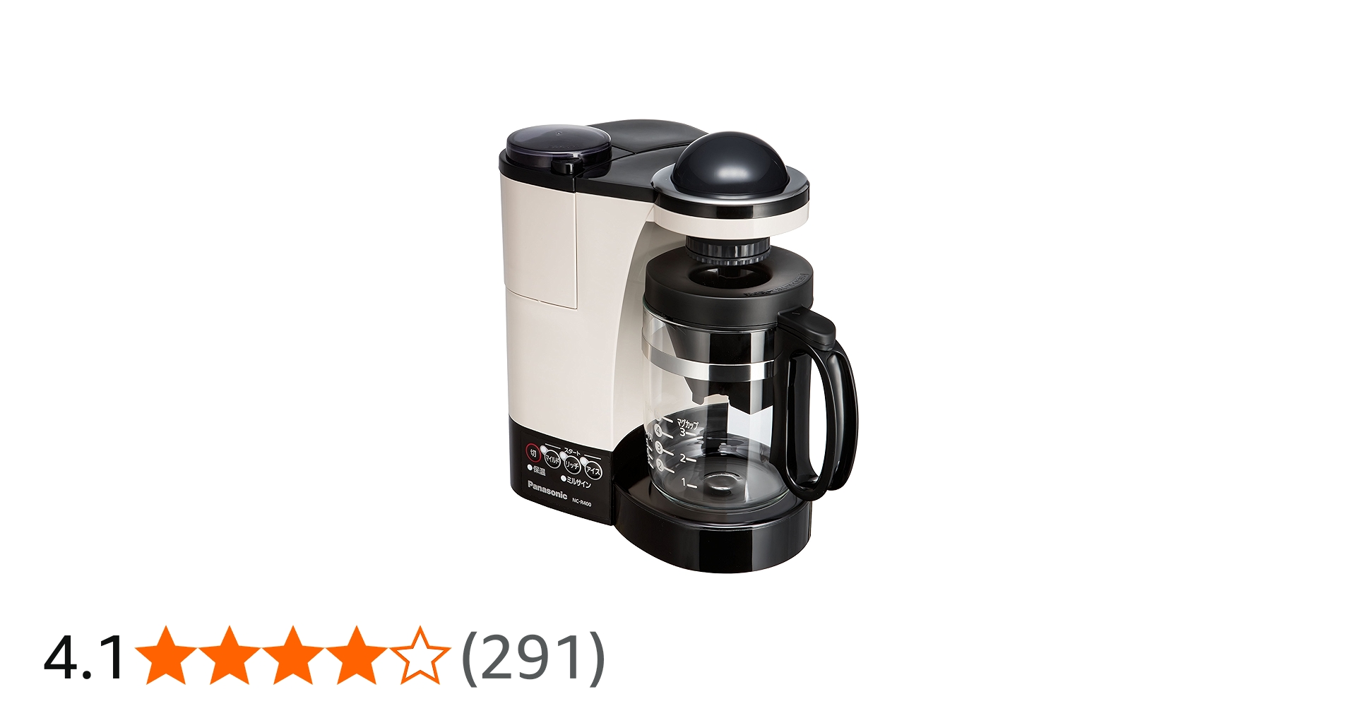 Amazon.co.jp: Panasonic Cafe Ole NC-R400-C Coffee Maker with Mill