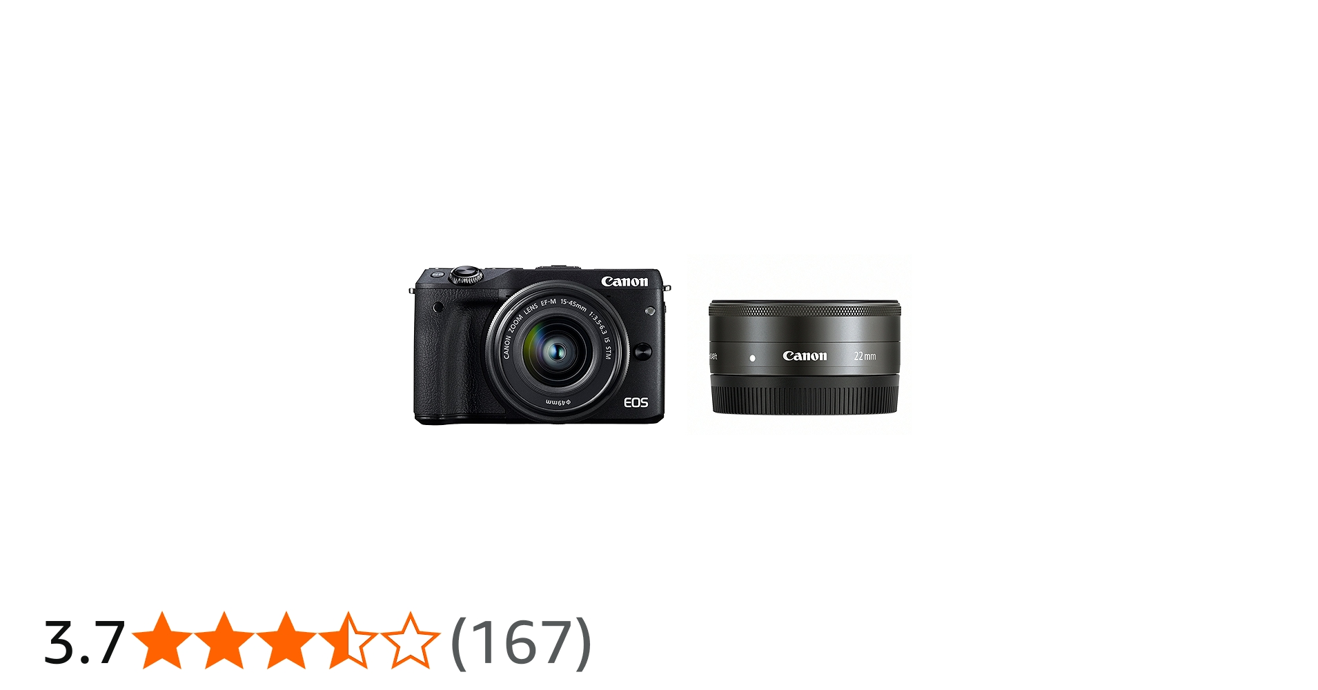 Amazon | Canon ミラーレス一眼カメラ EOS M3 ダブルレンズキット
