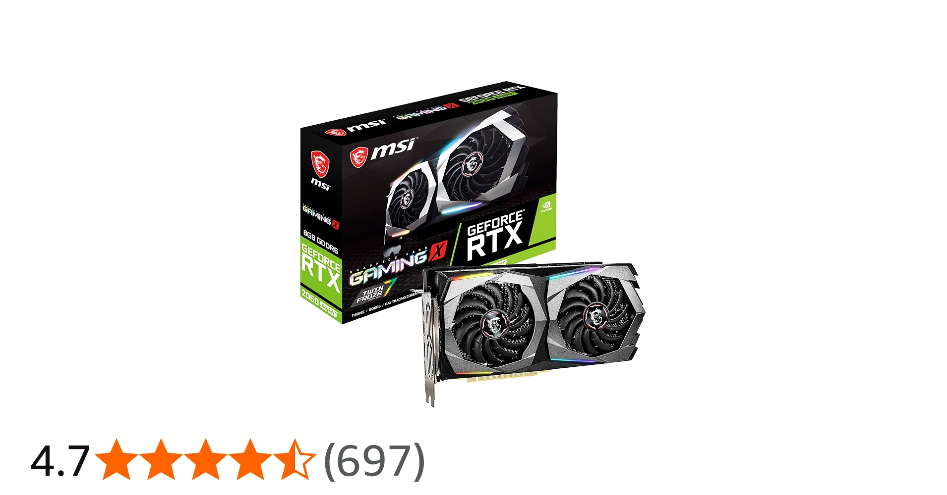 Amazon | MSI Gaming GeForce RTX 2060 Super 8GB GDRR6 256-bit HDMI