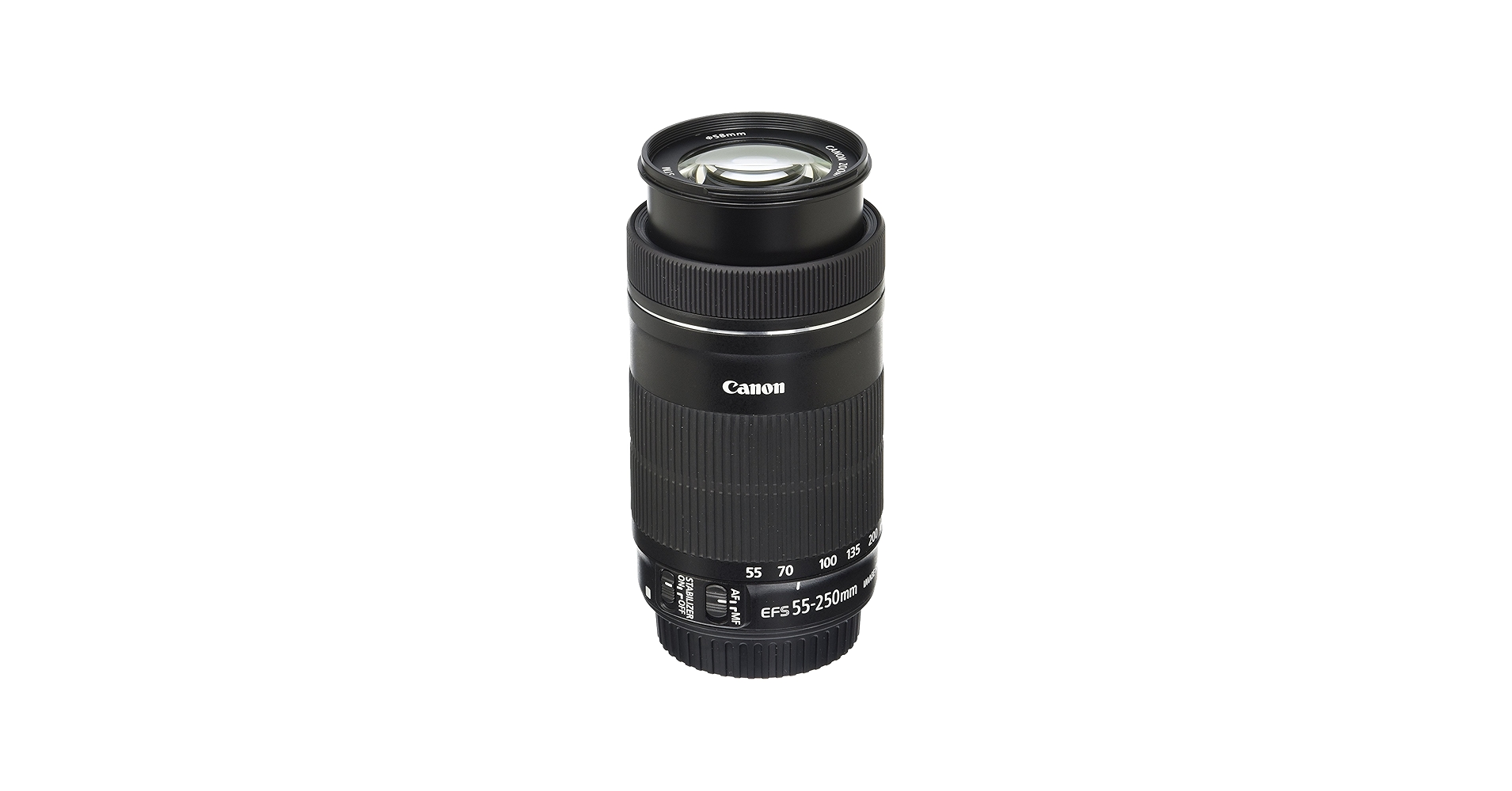 Amazon.com : Canon EF-S 55-250mm F4-5.6 is STM, Telephoto, Black
