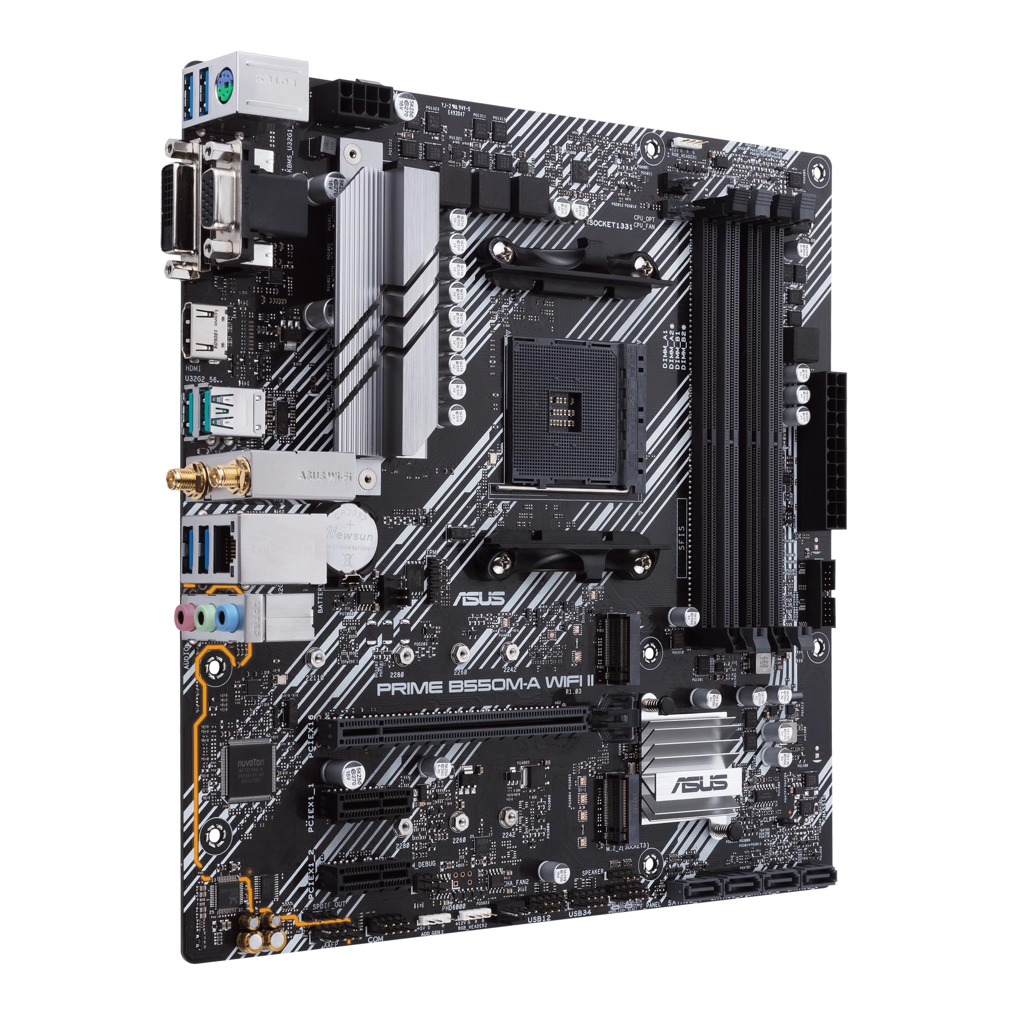 ASUS Prime B550M-A WiFi II - Placa-mãe - Micro ATX - Soquete AM4