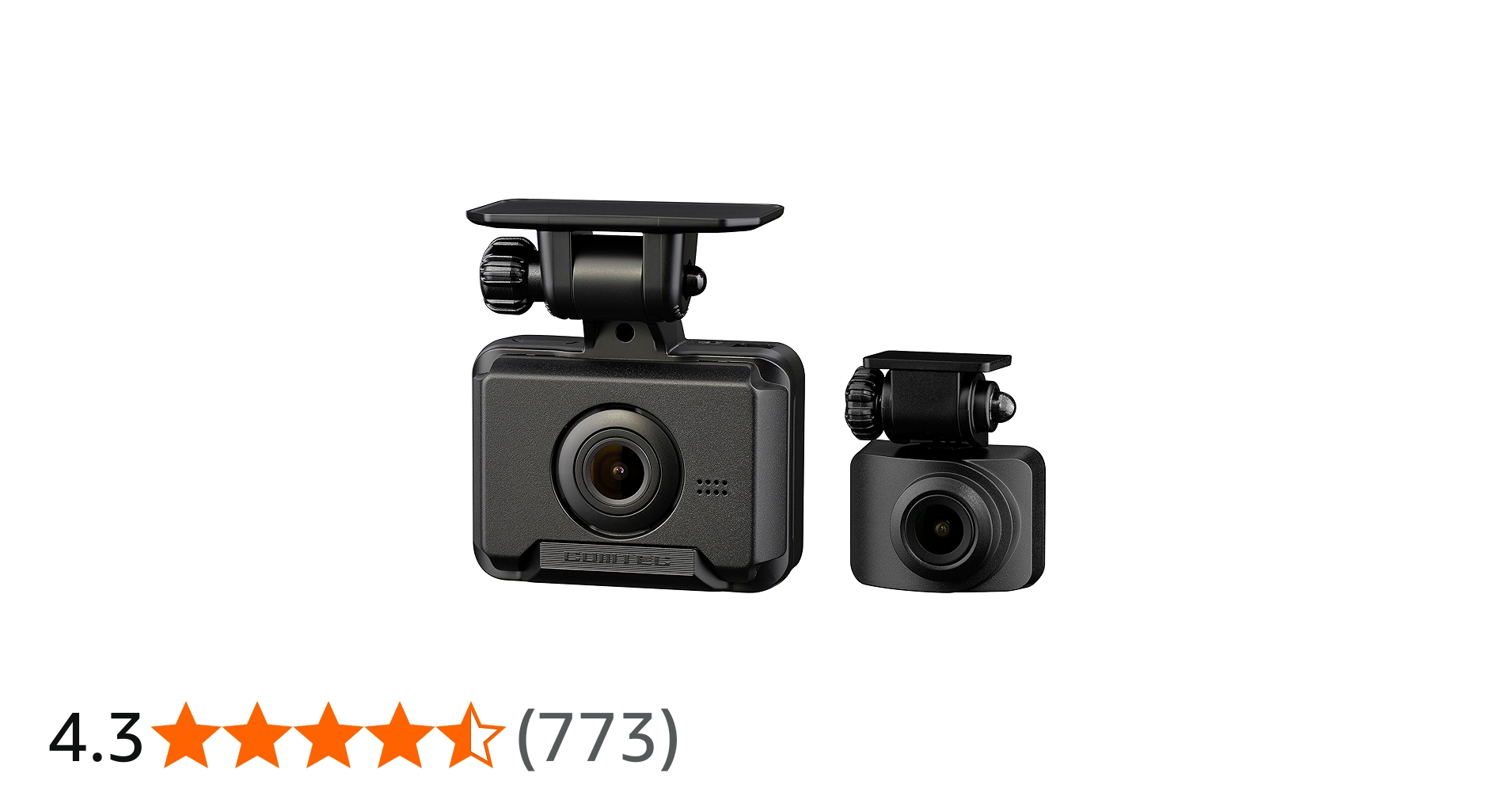 Amazon.co.jp: コムテック ドライブレコーダー ZDR018 前後2カメラ