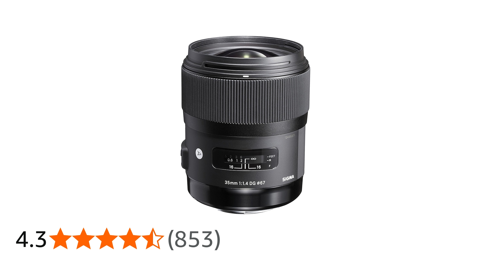 Sigma 340306 35mm F1.4 DG HSM Lens for Nikon (Black) : Amazon.ca