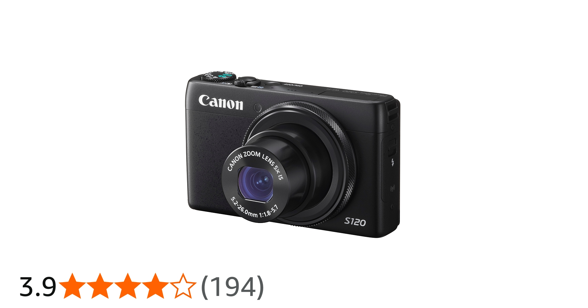 Amazon | Canon デジタルカメラ PowerShot S120(ブラック) F値1.8 広角