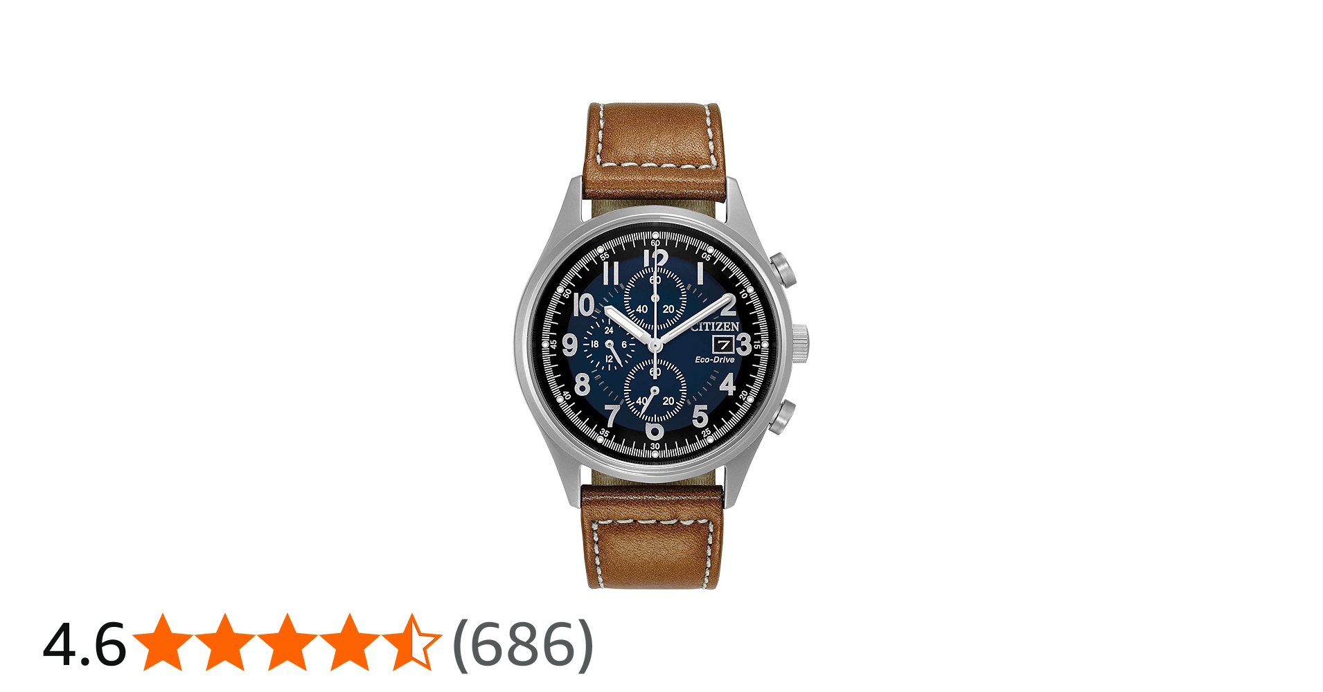 Citizen Leather Analog Blue Dial Men's Watch-Ca0621-05L : Citizen