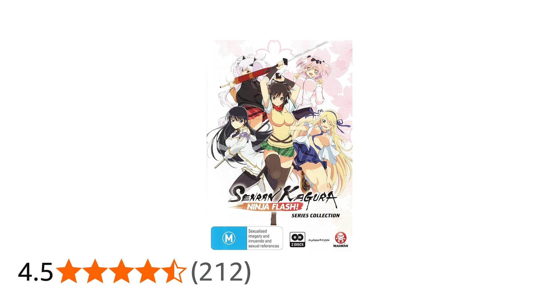 Amazon.co.jp: 閃乱カグラ コンプリート DVD-BOX (全12話，300分