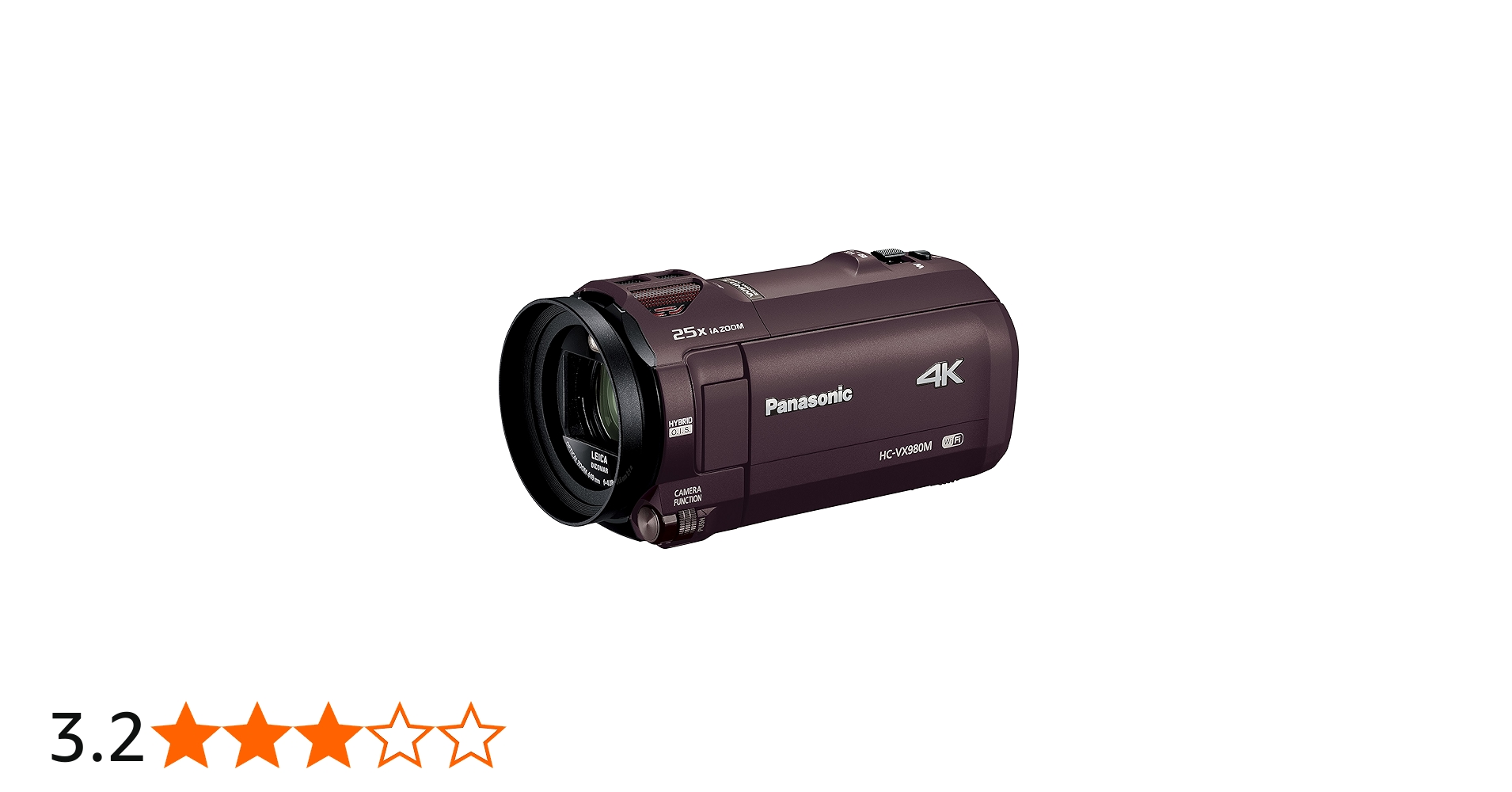 Amazon.co.jp: パナソニック デジタル4Kビデオカメラ VX980M 64GB あと