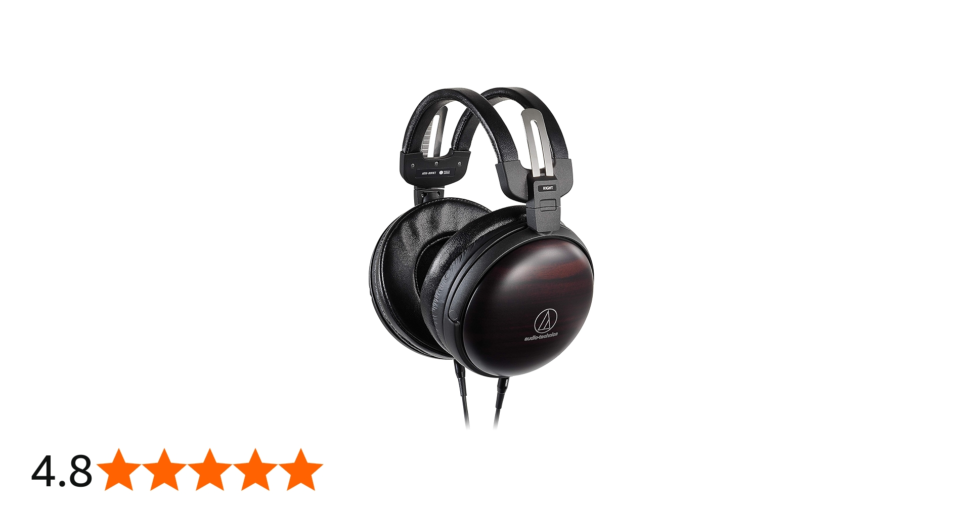 オーディオテクニカATH-AWKT高音質 黒檀材採用 ウッドヘッドホン最終