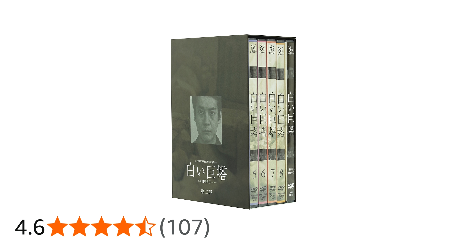 Amazon.co.jp: 白い巨塔 第二部 DVD-BOX : 唐沢寿明, 江口洋介, 黒木瞳
