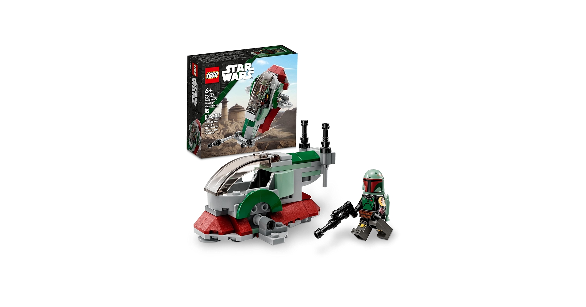 Amazon.com: LEGO Star Wars Boba Fett's Starship Microfighter 75344